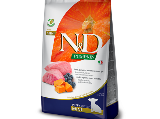 N&D Dog Grain Free lamb & bluebery with pumpkin puppy mini