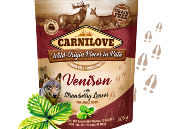 Carnilove Paté Venison with Strawberry Leaves