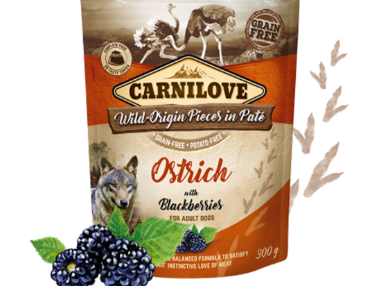 Carnilove Paté Ostrich with Blackberries