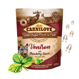 Carnilove Paté Venison with Strawberry Leaves